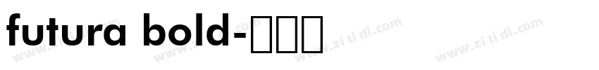 futura bold字体转换